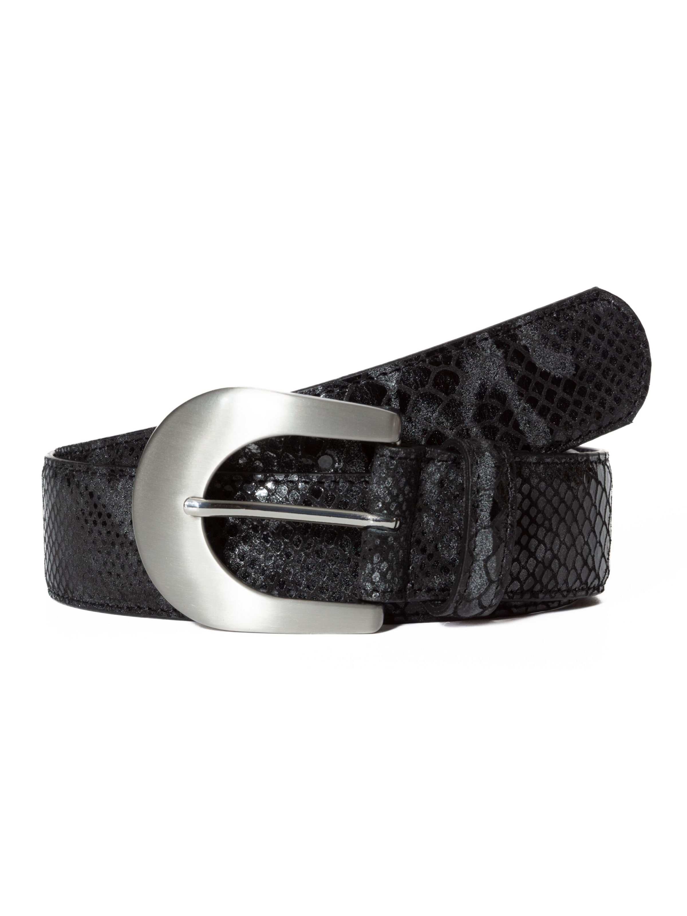 BA98 Gürtel in Schwarz: Vorderseite