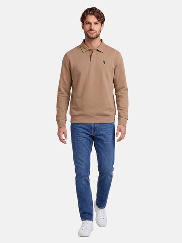 U.S. POLO ASSN. Sweatshirt in Beige