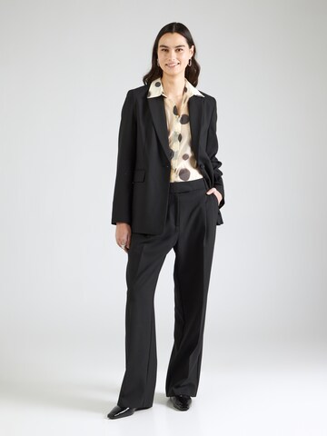 s.Oliver BLACK LABEL Loose fit Pleated Pants in Black