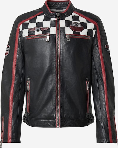 Mauritius Välikausitakki 'MMFynn' värissä tummanpunainen / musta / valkoinen, Tuotenäkymä