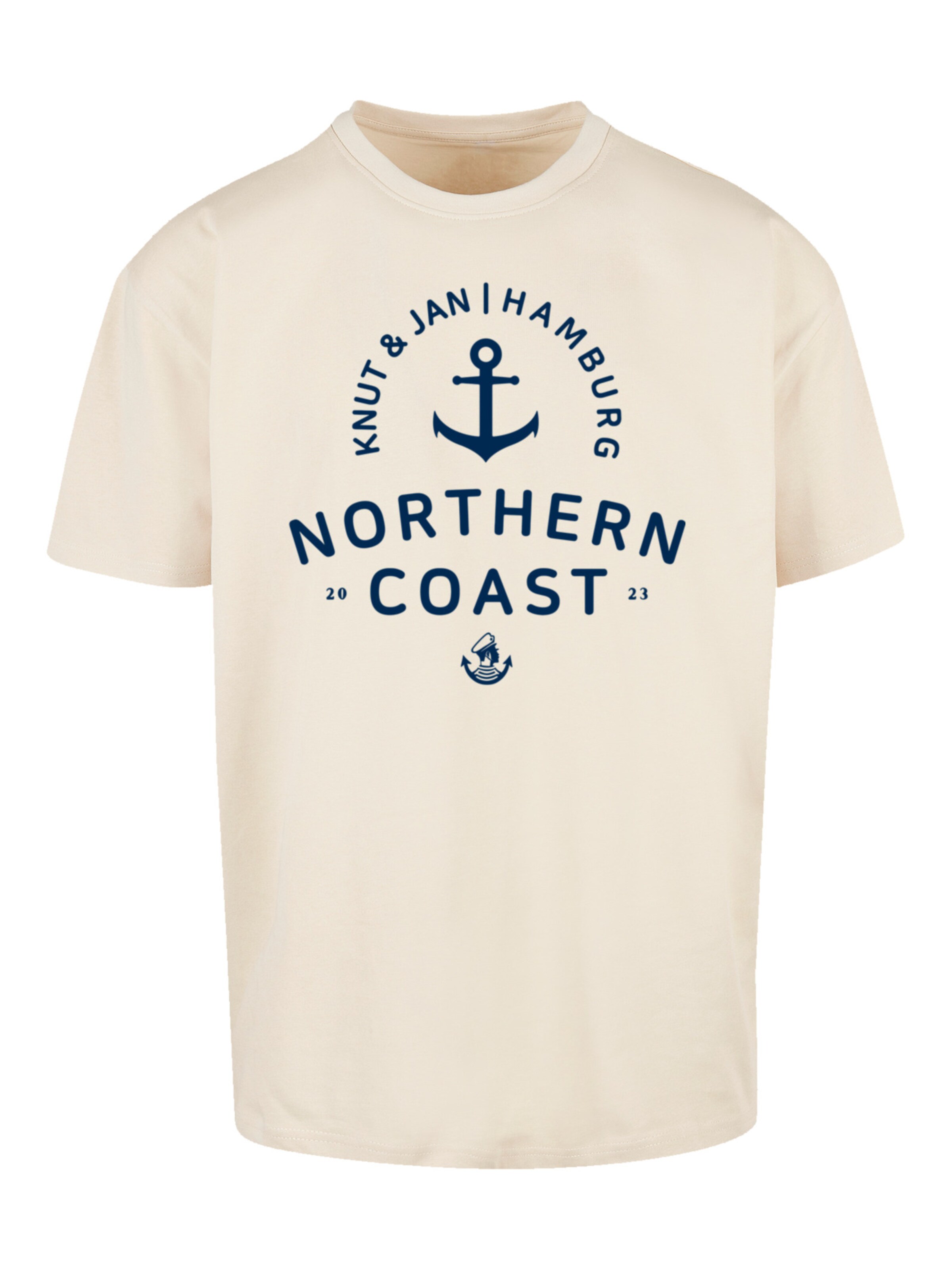 T-Shirt F4NT4STIC en beige : devant