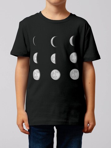 Maglietta 'Moonphases' di watabout.kids in nero: frontale