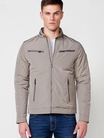Veste mi-saison KOROSHI en gris : devant