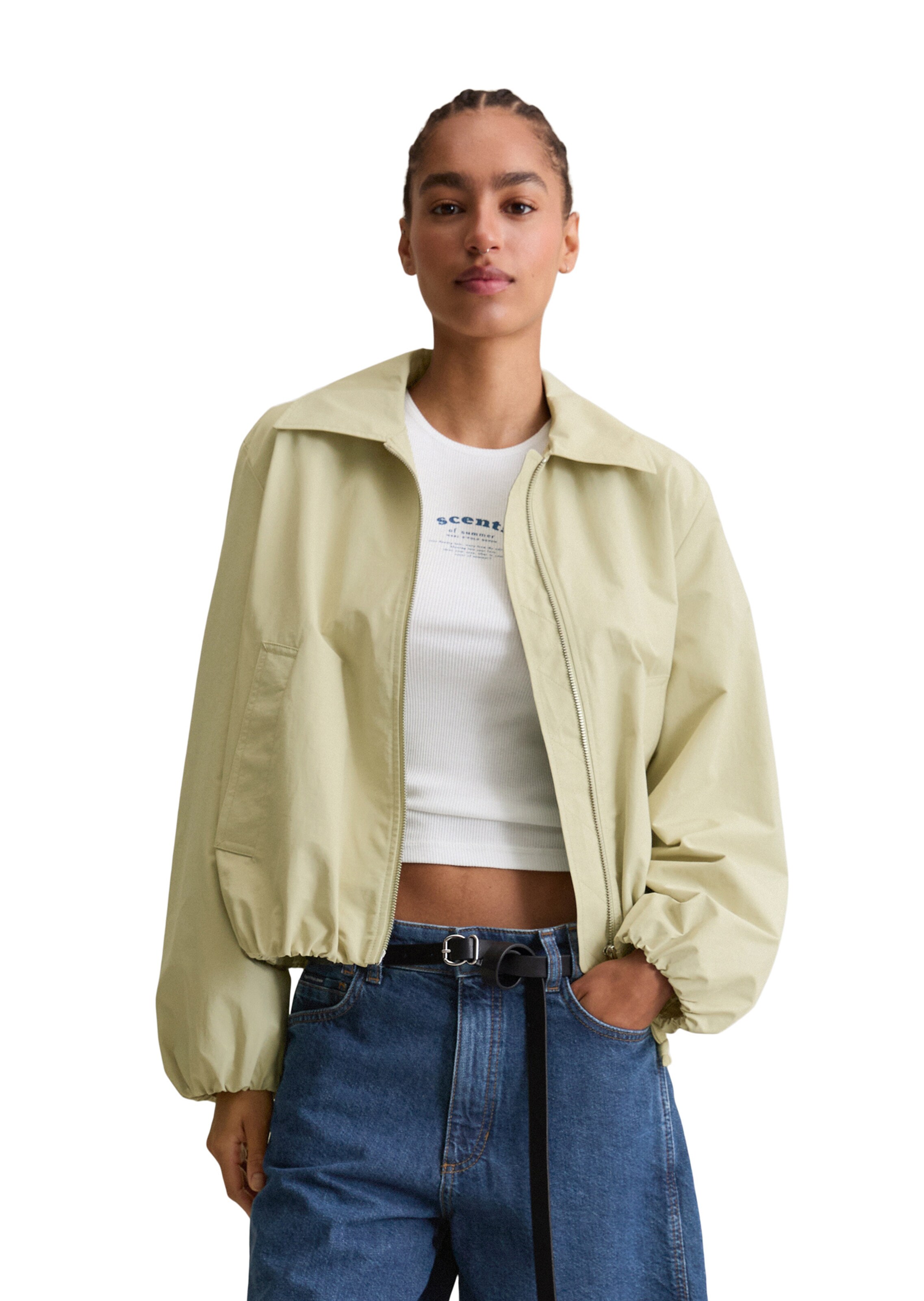 Marc O'Polo DENIM Jacke in Grün: Vorderseite