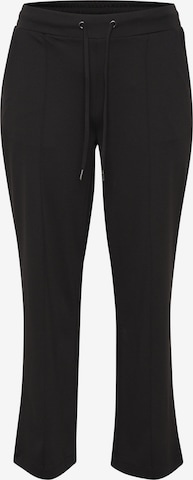 Pantalon 'jenna' KAFFE CURVE en noir : devant