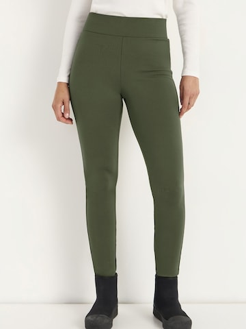 Cellbes of Sweden Skinny Broek in Groen: voorkant