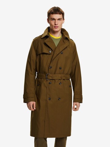 ESPRIT Between-Seasons Coat in Green: front