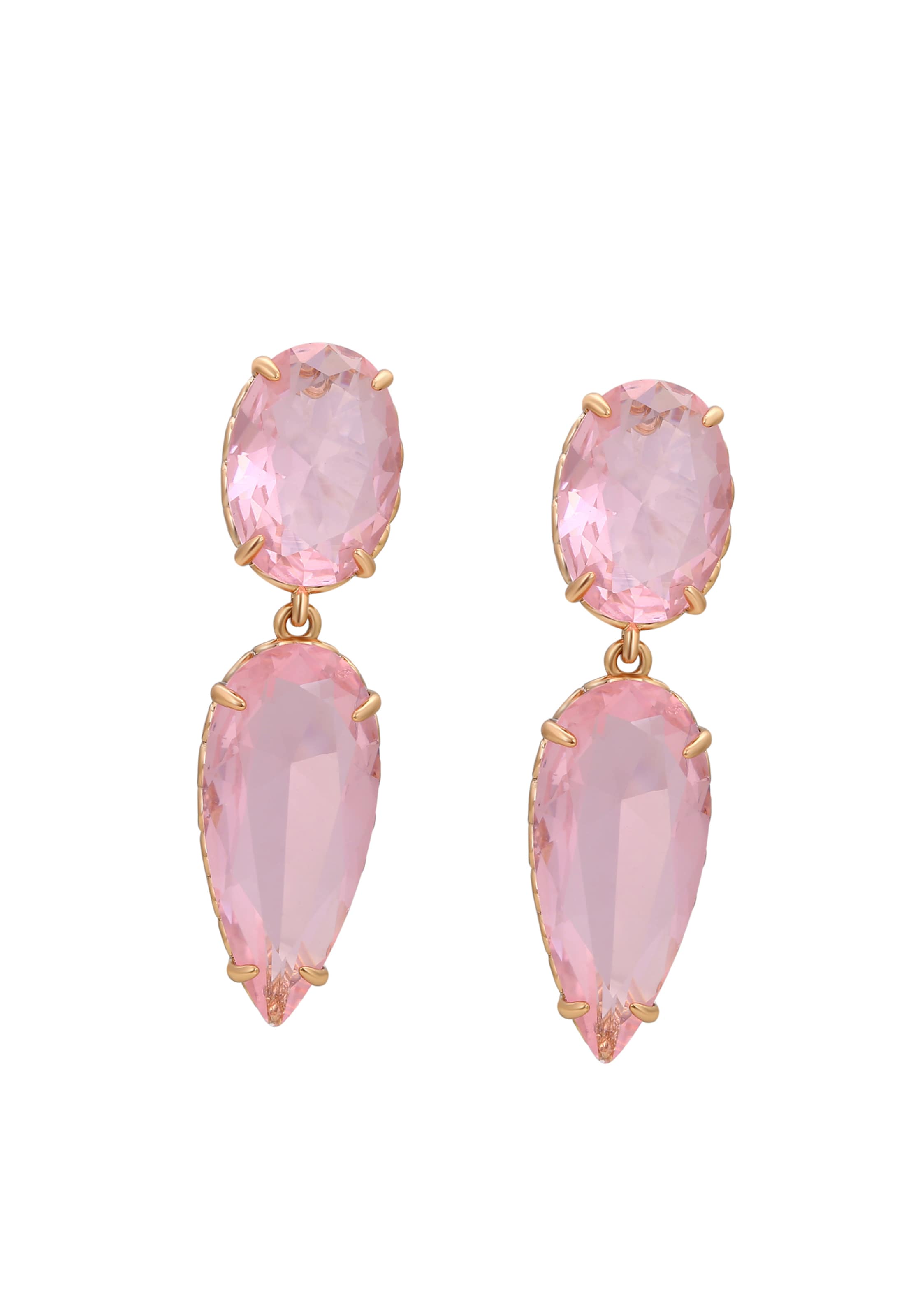 faina Kolczyki w kolorze różowy: przód