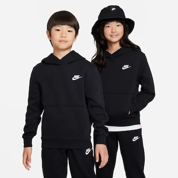 Nike Sportswear Sweatshirt 'Club Flc' in Black: front