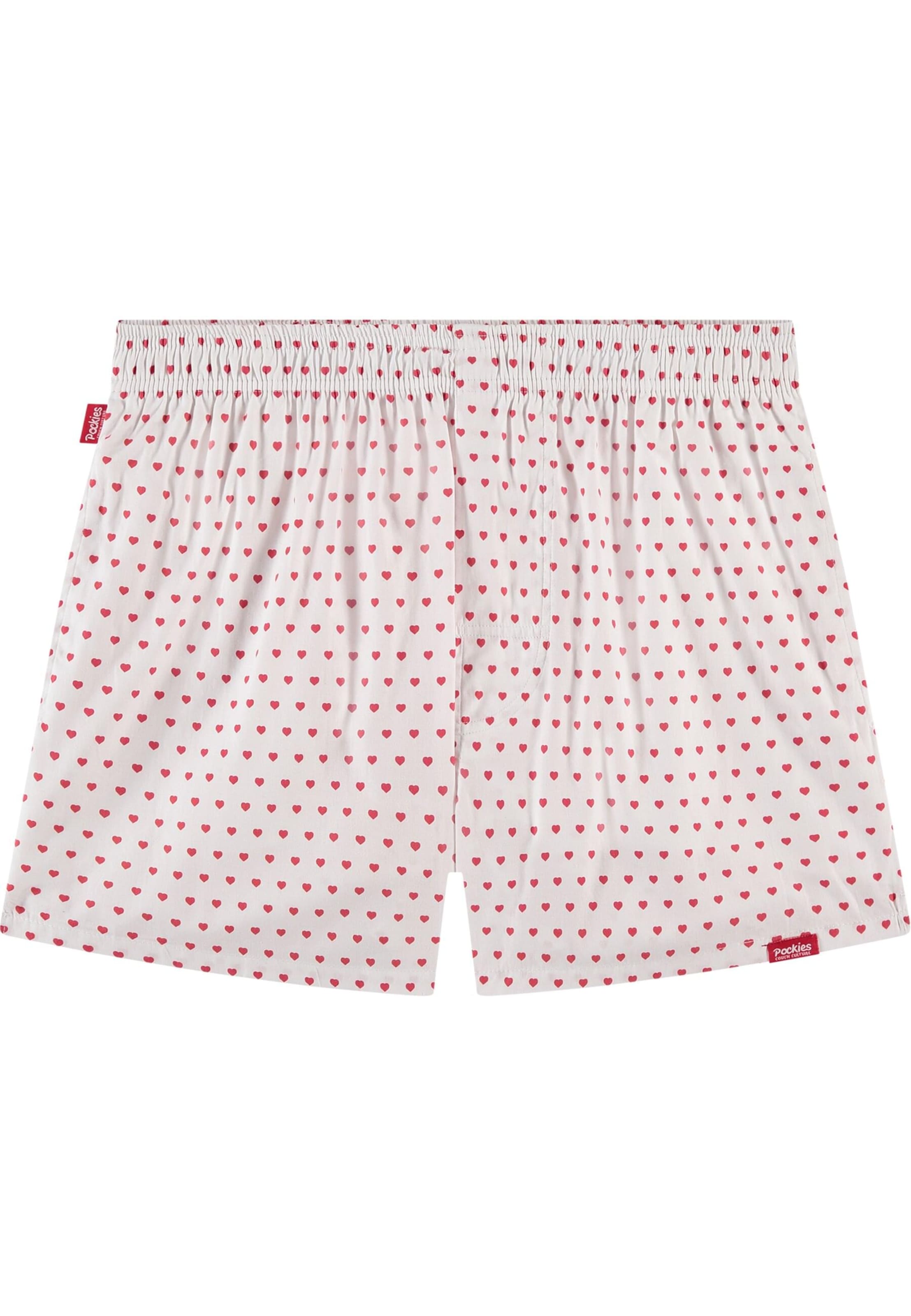 Boxers 'Dirty Love' Pockies en blanc : devant