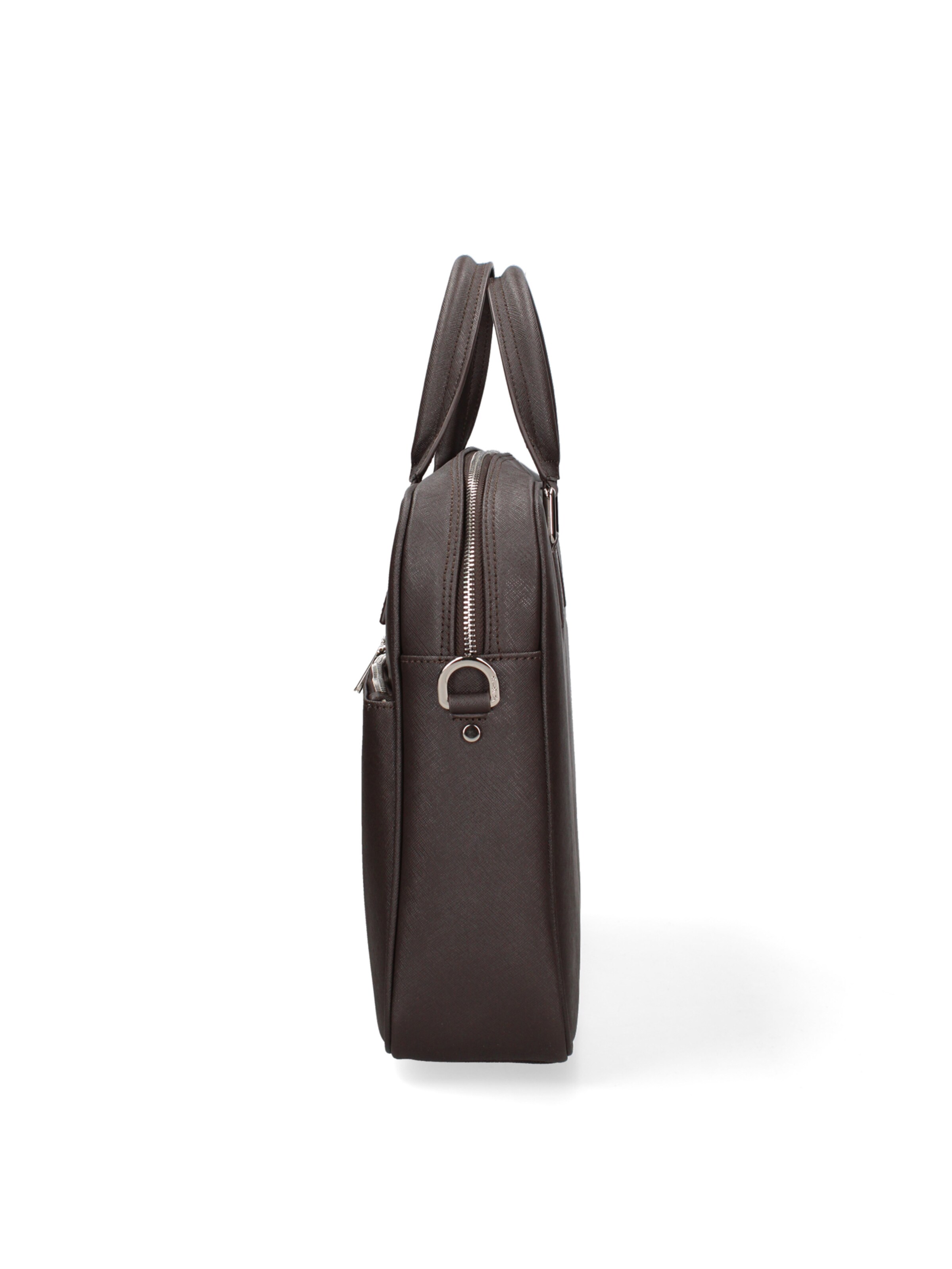 Valigetta ventiquattrore 'Borsa da Lavoro Pierre Cardin Vera Pelle con Zip' di PIERRE CARDIN in marrone