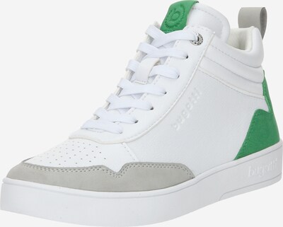 Sneaker înalt 'Fergie' bugatti pe gri deschis / verde / alb murdar, Vizualizare produs
