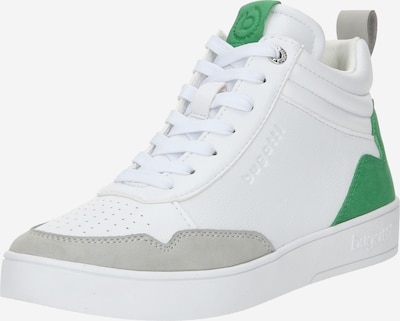 bugatti Hög sneaker 'Fergie' i ljusgrå / grön / off-white, Produktvy