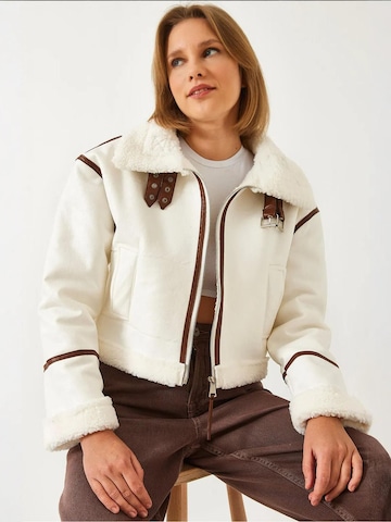 Veste mi-saison Bianco Lucci en blanc