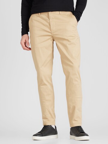 Regular Pantalon chino 'Essentials' SCOTCH & SODA en beige : devant