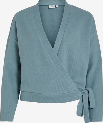 VILA Knit Cardigan 'HAUDI' in Blue: front