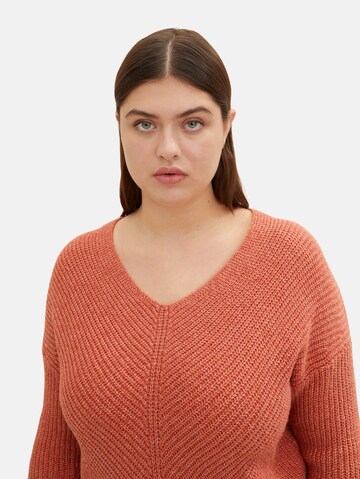 Tom Tailor Women + Sweater in Orange