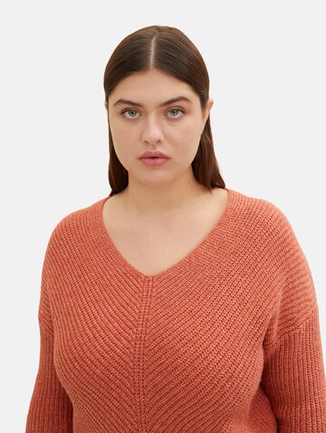 oranžinė Tom Tailor Women + Megztinis
