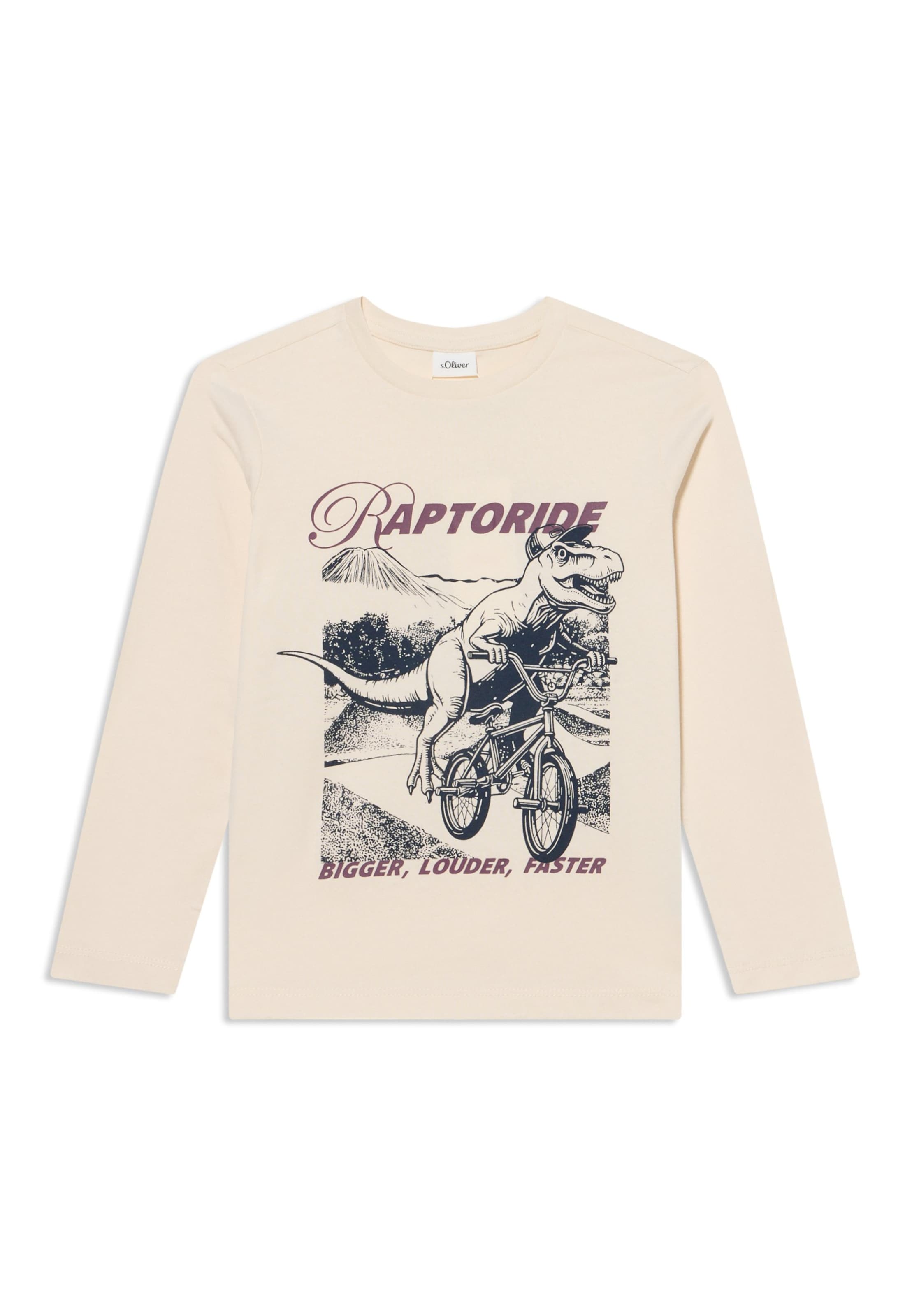 Tricou de la s.Oliver pe bej: față