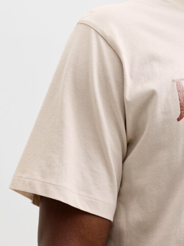 T-Shirt 'JJDEVIN DAYTONA' JACK & JONES en beige