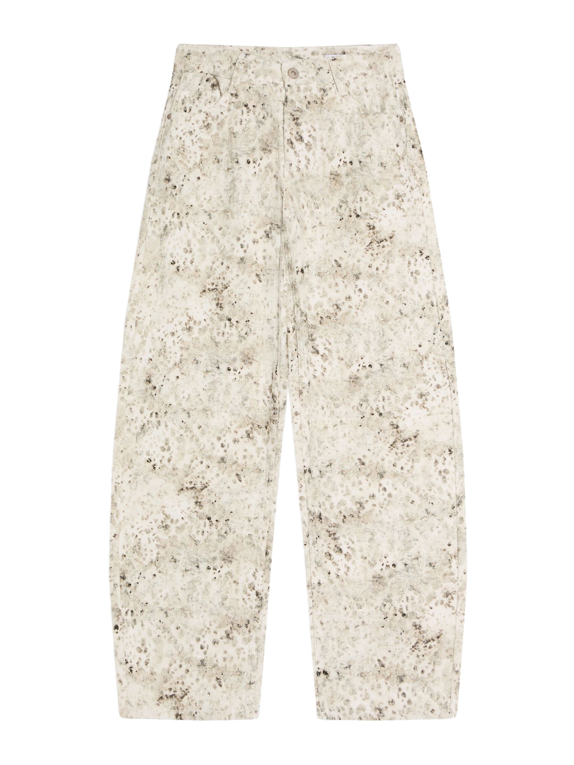 Jeans Bershka di colore crema / color fango / bianco lana, Visualizzazione prodotti