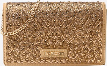 Love Moschino Schoudertas in Goud: voorkant