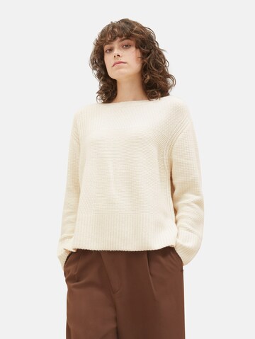 TOM TAILOR Sweater in Beige