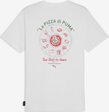 PUMA T-Shirt 'Pizza' in Weiß