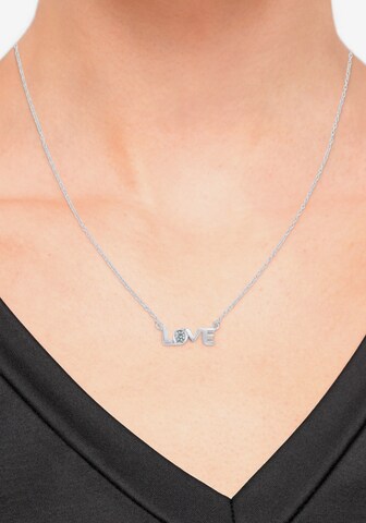 s.Oliver Necklace 'Love' in Silver: front