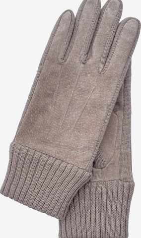 KESSLER Full Finger Gloves in Grey: front