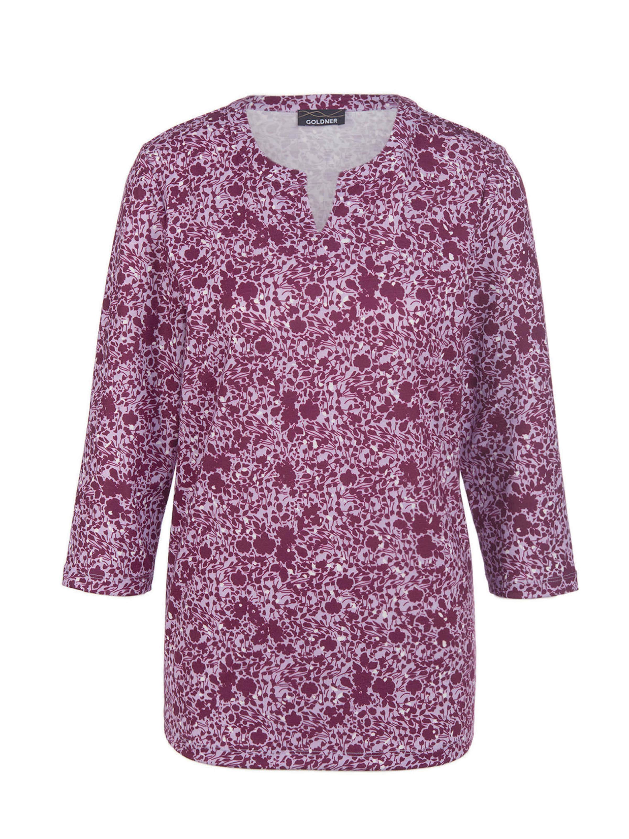 Goldner Bluse in Lila: Vorderseite
