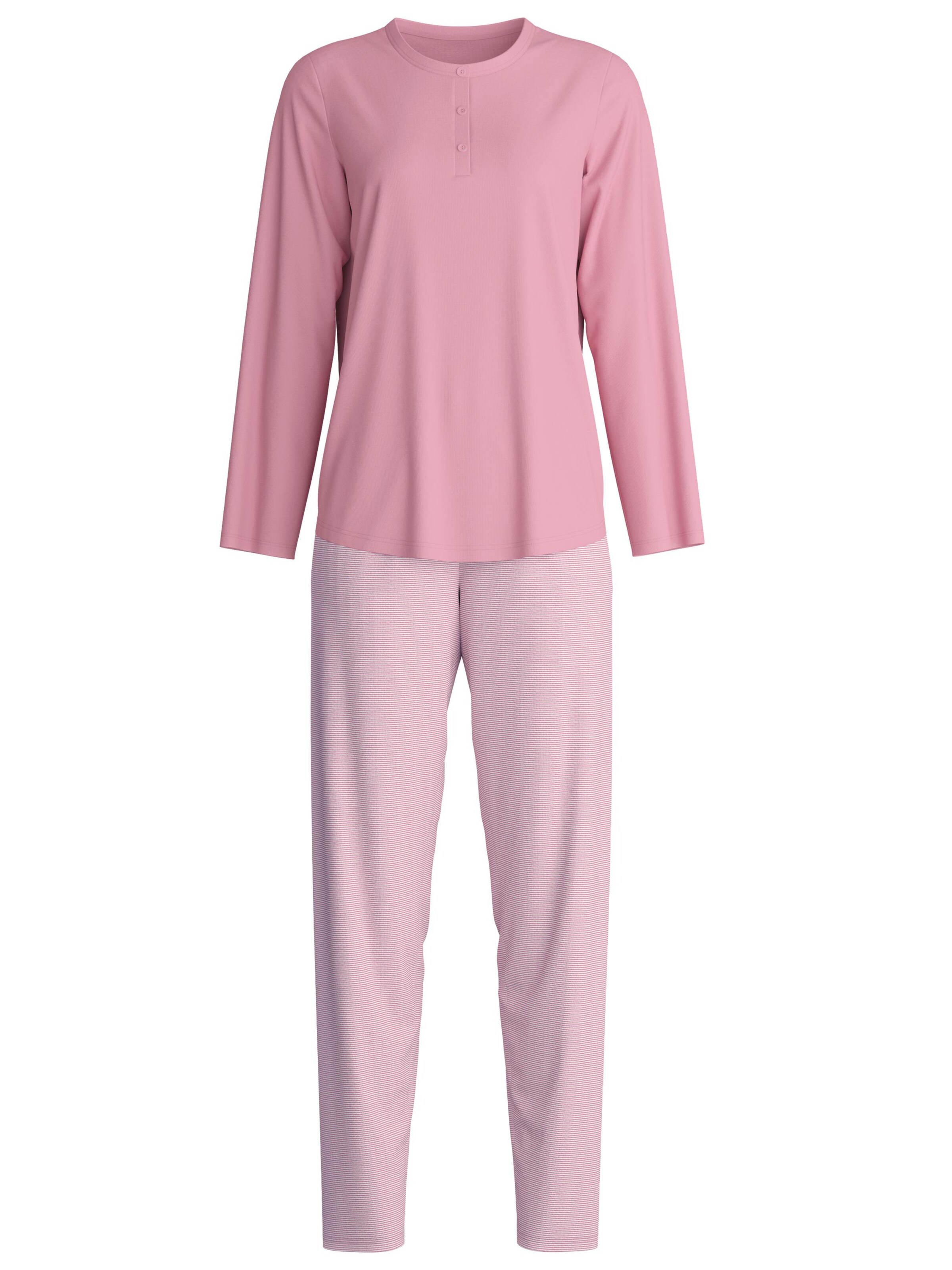 CALIDA Pyjama 'Striped Dreams'‌‌ in Lila: Vorderseite