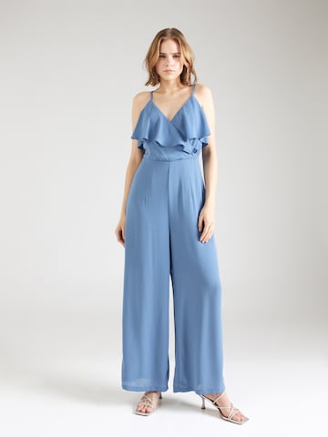 VILA Jumpsuit 'ELKE' in Blauw: voorkant