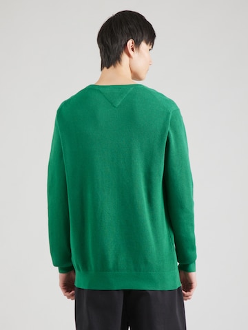 TOMMY HILFIGER Pullover 'ESSENTIAL' in Grün