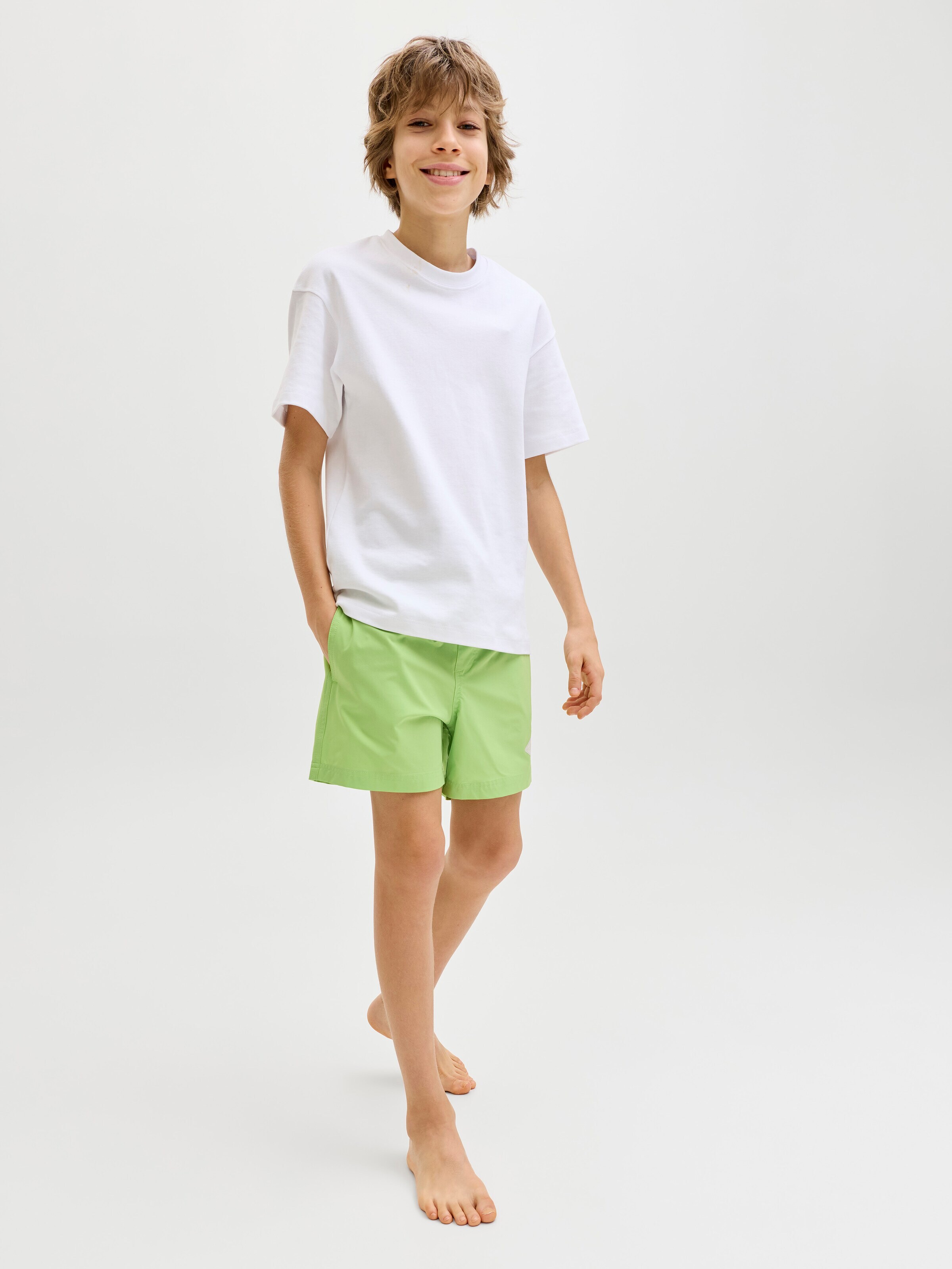 Jack & Jones Junior Badehose 'JPSTMaui Surf'‌ in Grün