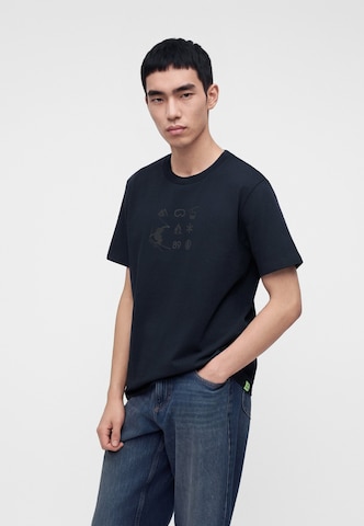 Tricou 'Mick 3' de la Bogner Fire + Ice pe albastru: față
