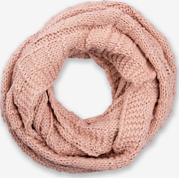 styleBREAKER Loop scarf 'Strick Loop mit Karomuster' in Pink: front