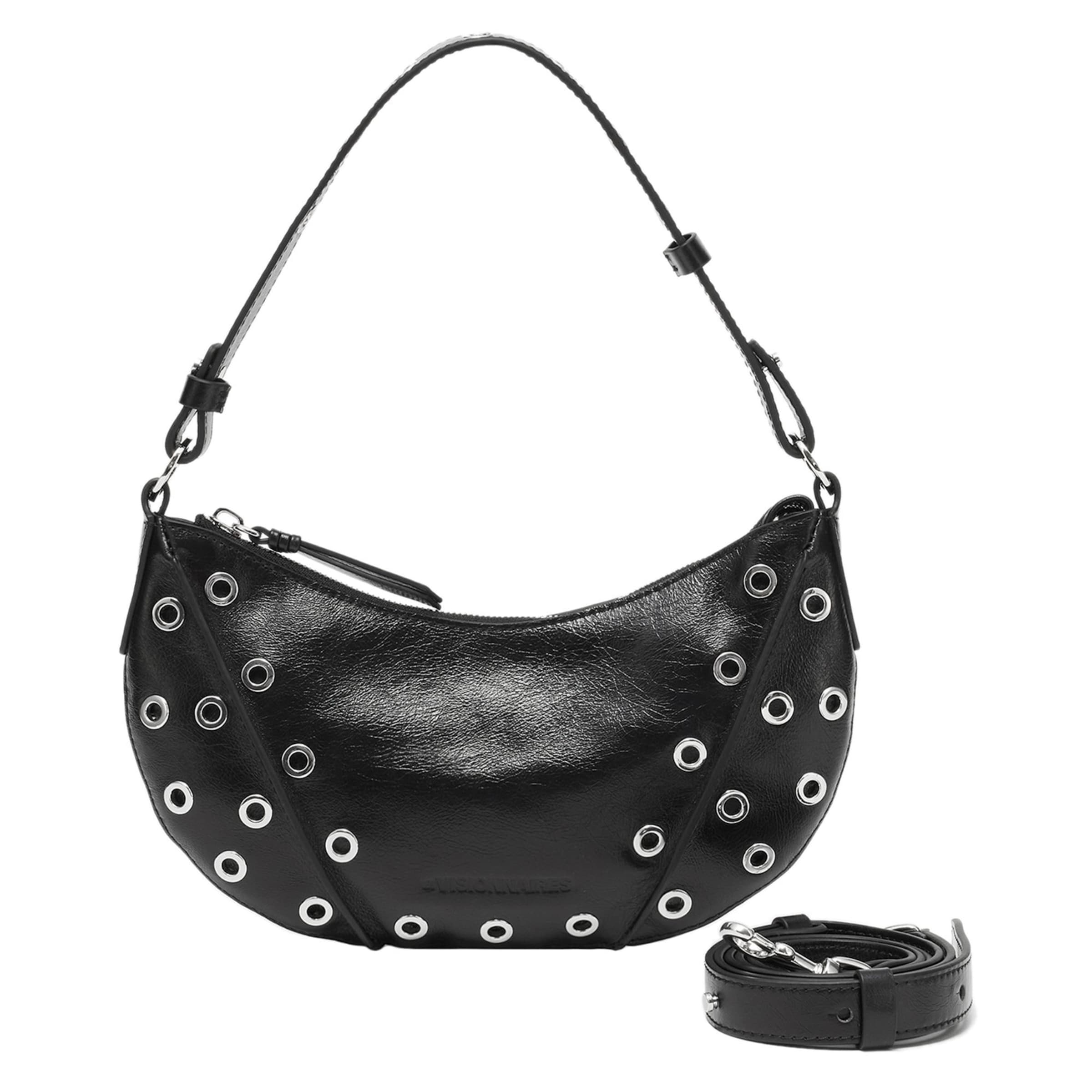 Les Visionnaires Shoulder bag 'Enya Mini Rivet' in Black: front