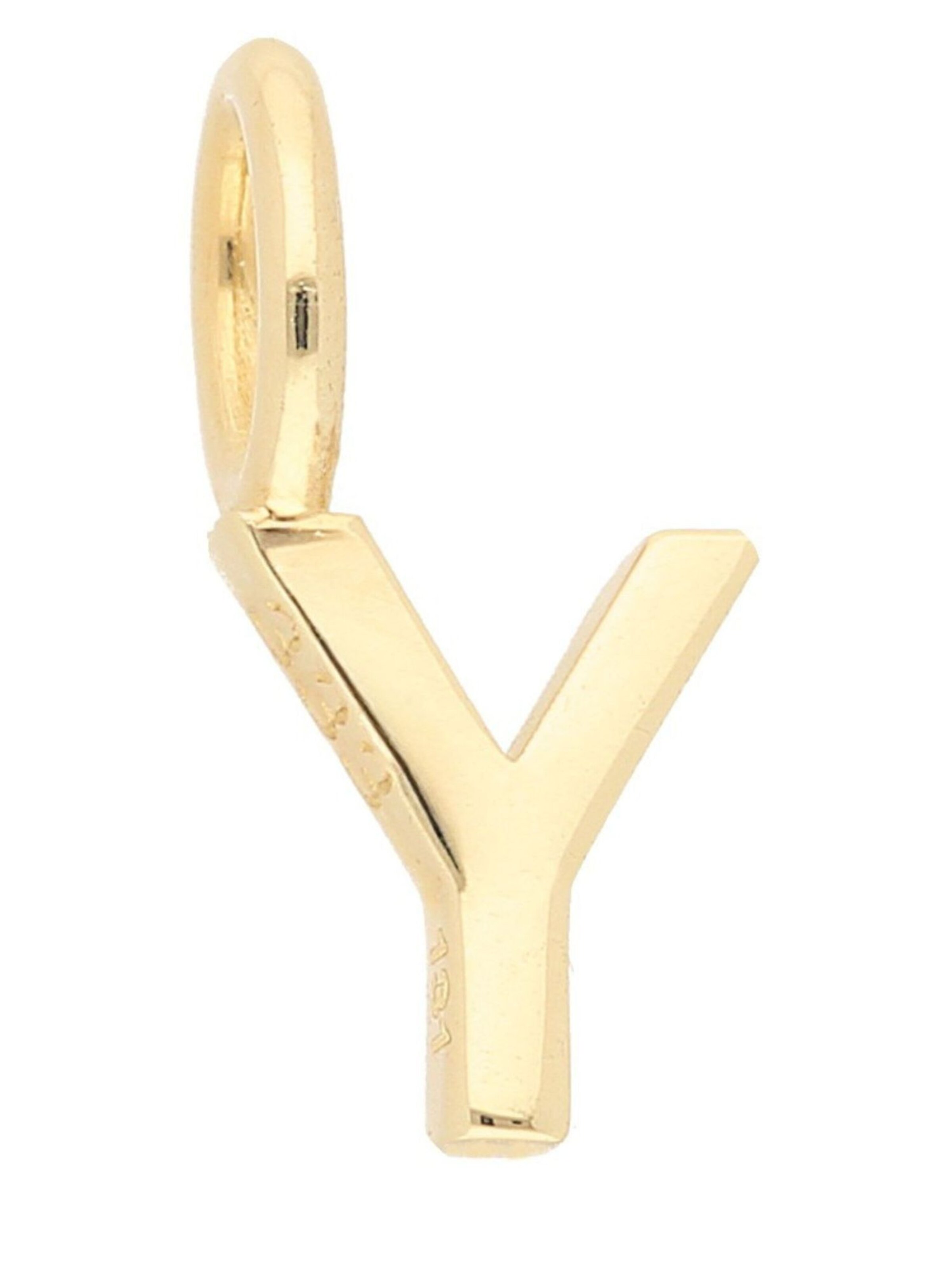 Adelia´s Pendant 'Y' in Gold: front