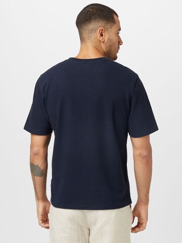 Wax London T-Shirt 'DEAN' in Blau