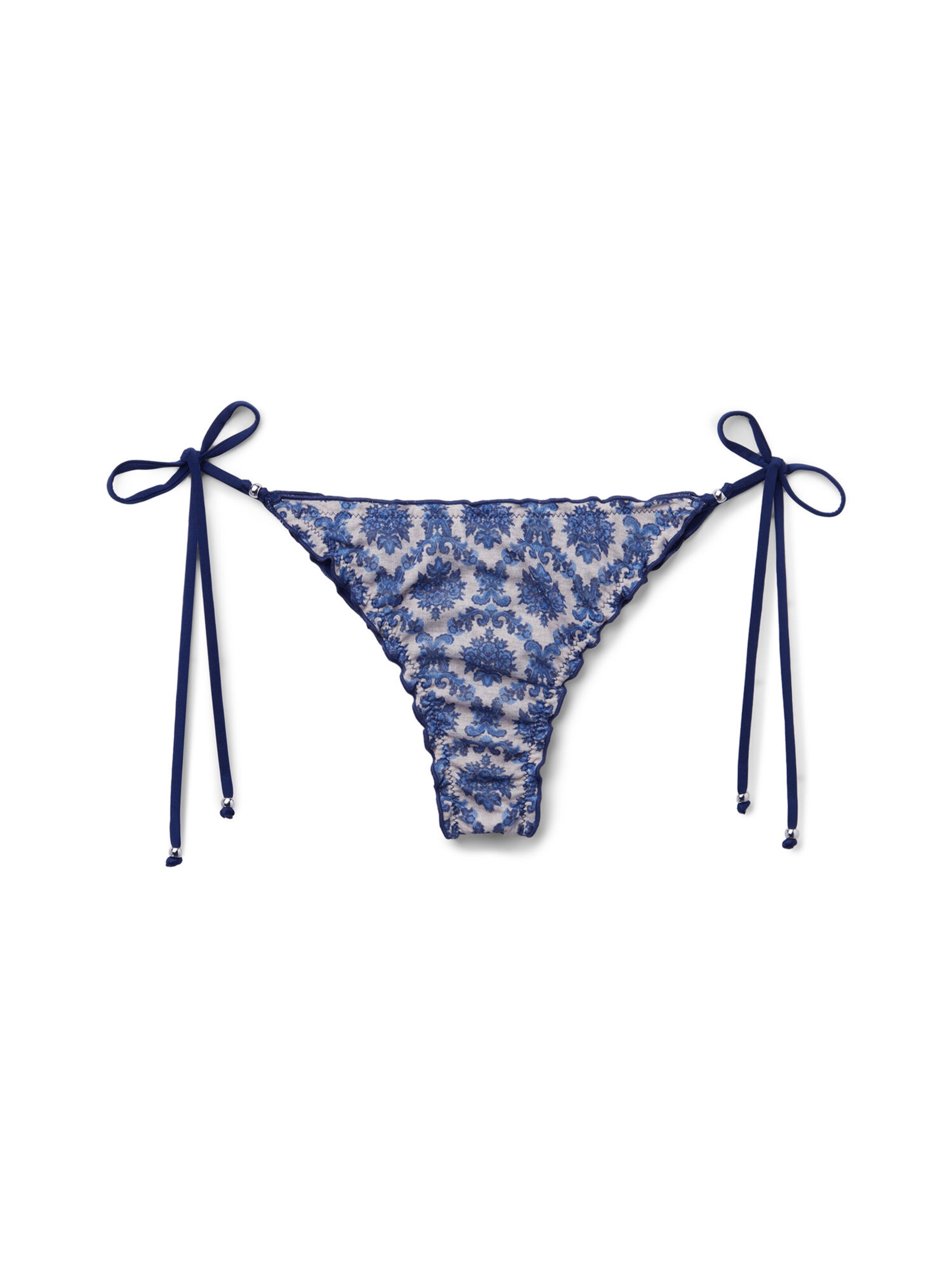 CALZEDONIA Bikinihose 'Majolica Doll' in Blau: Vorderseite