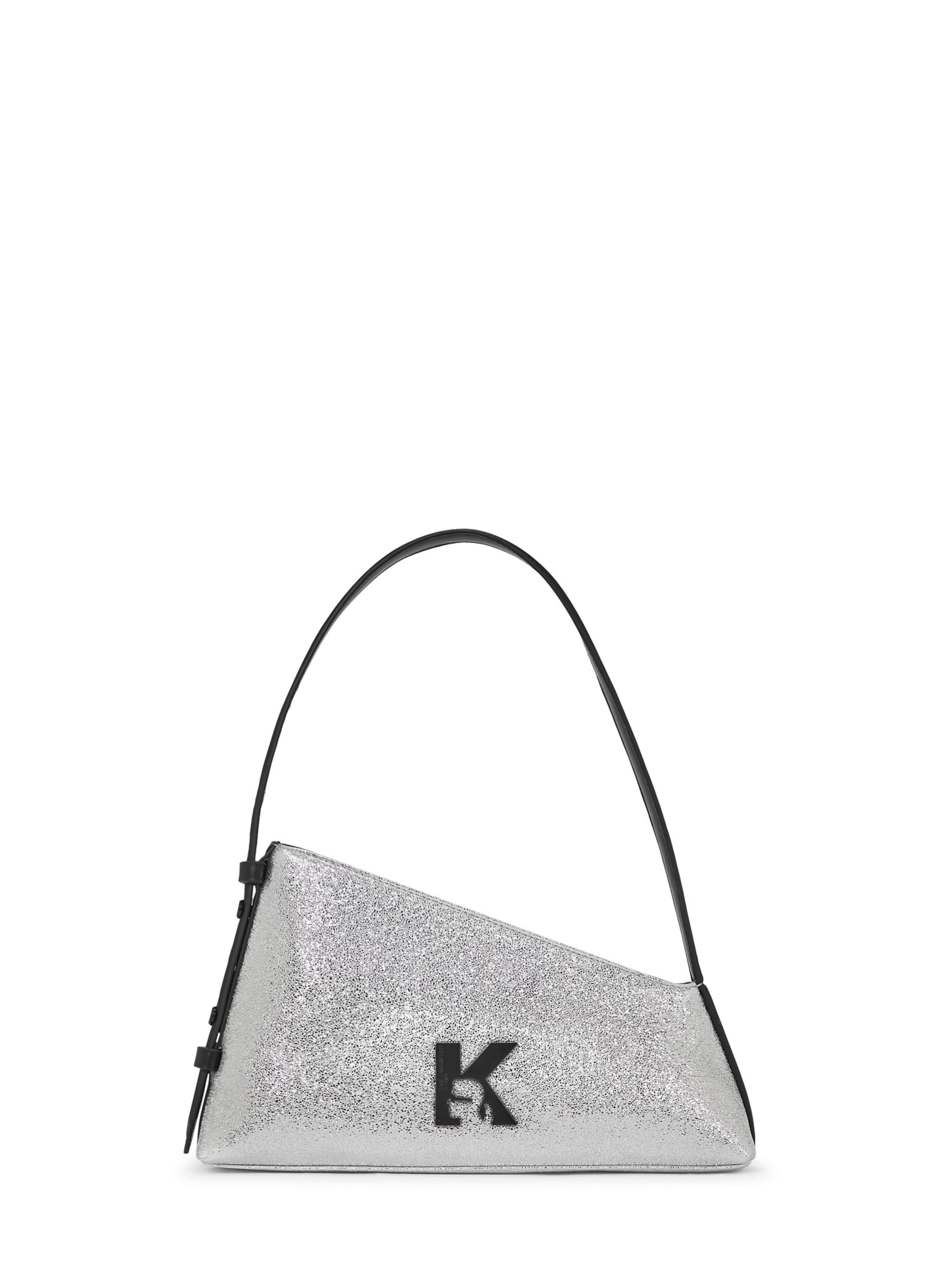 KARL LAGERFELD JEANS Чанта за през рамо в сребърно: отпред
