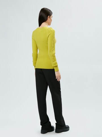 Pull-over Influencer en jaune