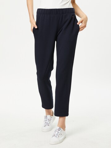 TOMMY HILFIGER Tapered Broek in Blauw: voorkant