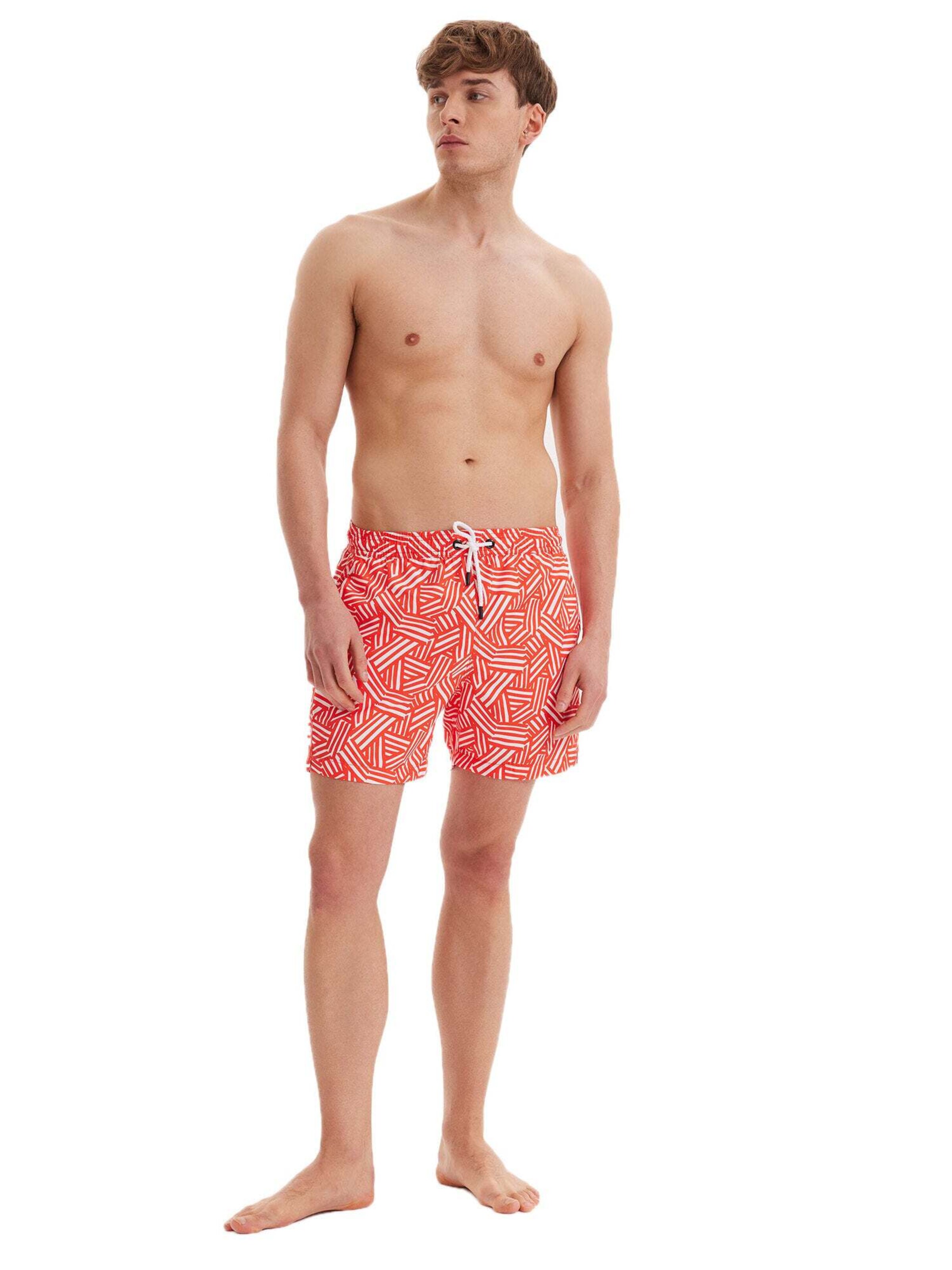 Shorts de bain 'GEOMETRIC' WESTMARK LONDON en orange