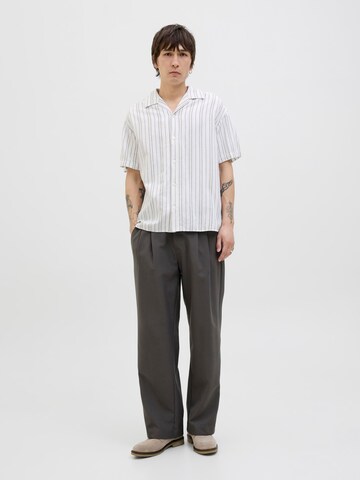 JACK & JONES Comfort fit Button Up Shirt 'JPRCCMontana' in White