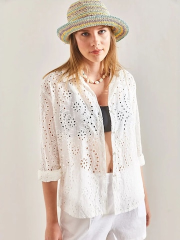 Camicia da donna di Bianco Lucci in bianco: frontale