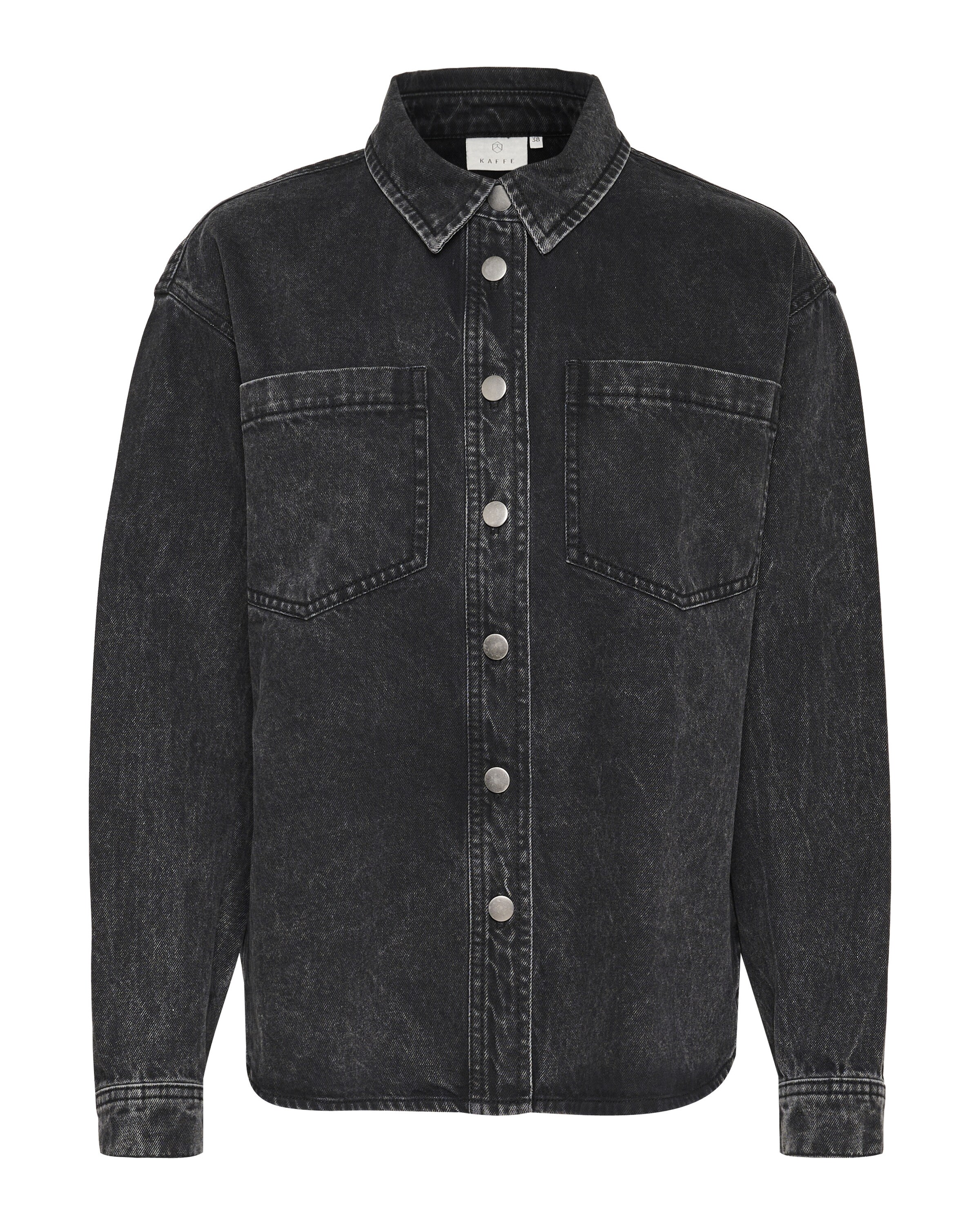 Kaffe Bluse 'Emma' in Schwarz: Vorderseite