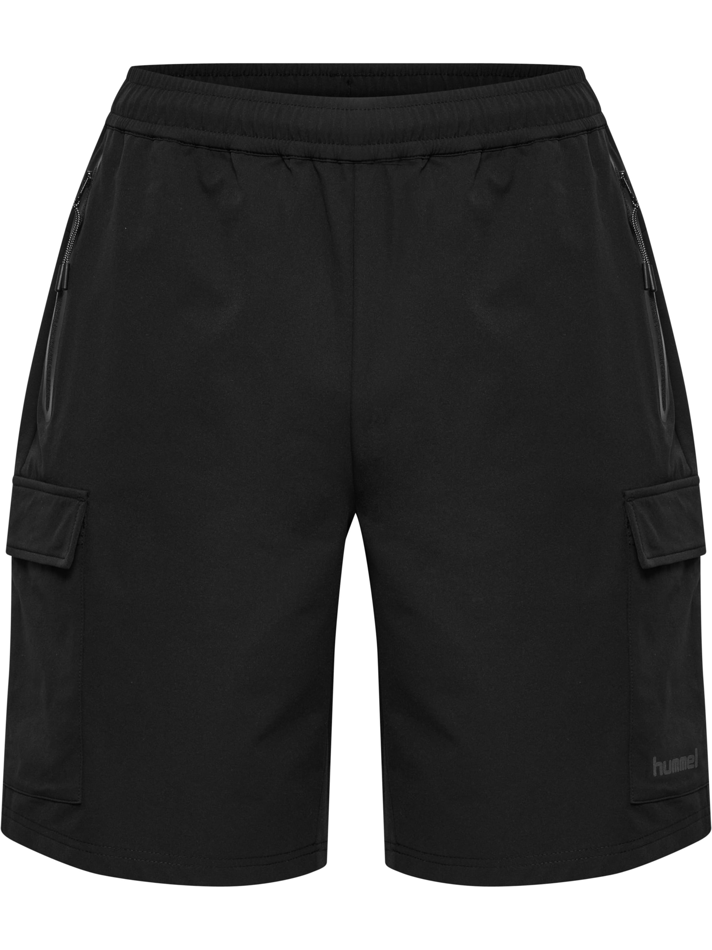 Hummel Regular Shorts 'Tech' in Schwarz: Vorderseite