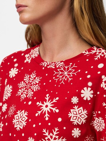 PIECES Pyjamas 'PCNaya X-Mas' i rød
